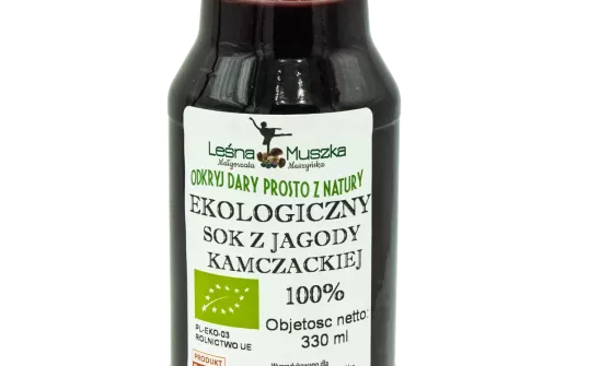 Ekologiczny sok z jagody Kamczackiej - 330ml