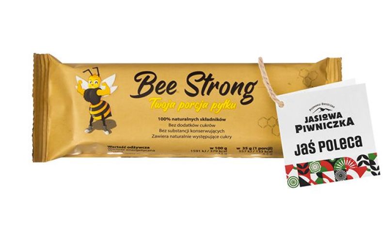 Baton Bee Strong daktylowo-słonecznikowy z pyłkiem pszczelim 35g